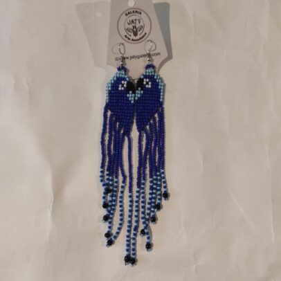 Brincos Apurinã Arara Azul e azul Claro